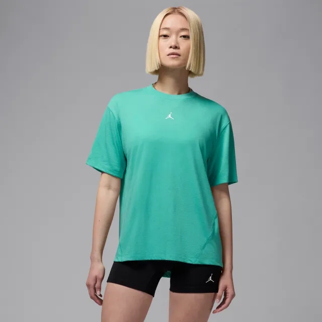 Nike Jordan Sport Women's Diamond Short-Sleeve Top - Green - Sustainable Materials