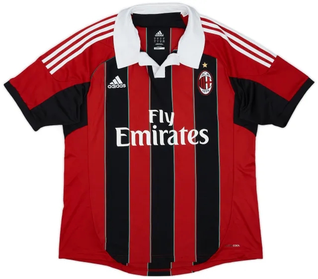 2012-13 AC Milan Home Shirt - 6/10 - (XL)