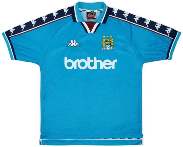 1997-99 Manchester City Home Shirt - 8/10 - (M)