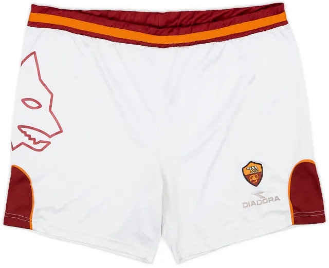 2003-04 Roma Diadora Training Shorts - 5/10 - (XL)
