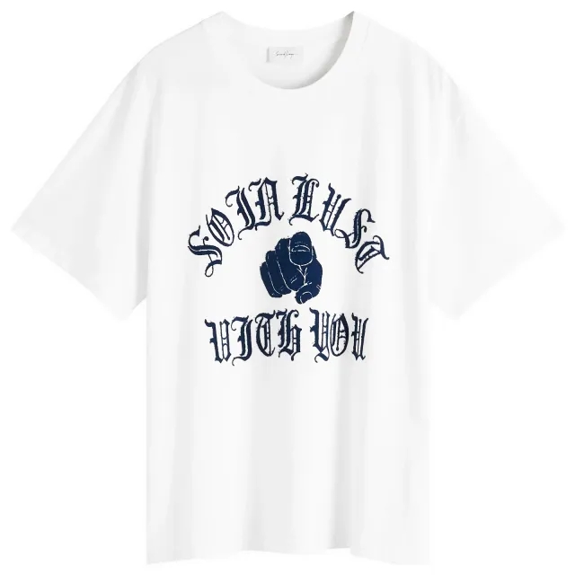Second/Layer Men's In List Baggy Baby T-Shirt White
