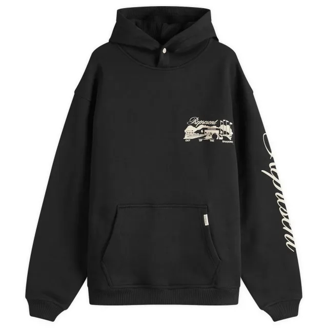 Represent Men's Race Way Hoodie Jet Black