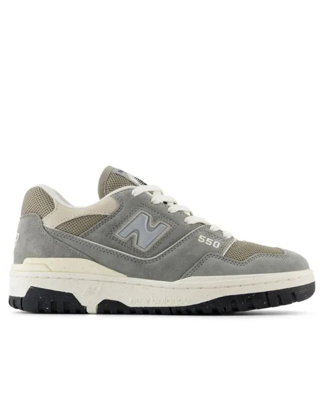 New Balance Women's BBW550 in Grey/Brown Suede/Mesh