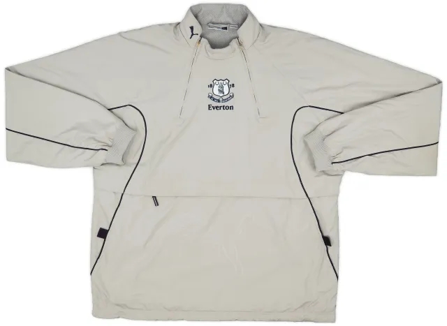 2000-02 Everton Puma 1/4 Zip Drill Top - 8/10 - (XXL)