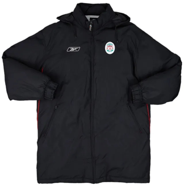2003-04 Liverpool Reebok Padded Bench Coat - 8/10 - (L)