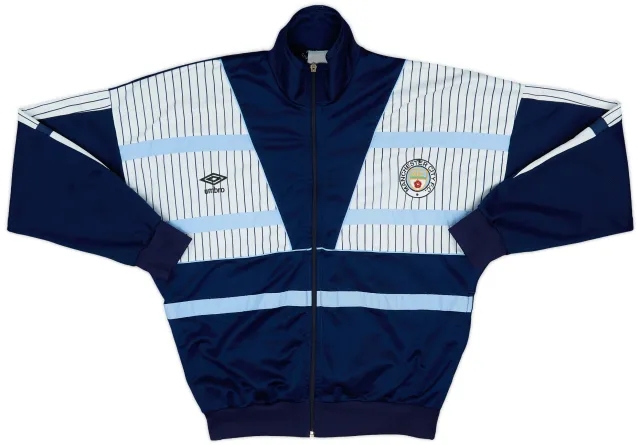 1991-92 Manchester City Umbro Track Jacket - 6/10 - (L)