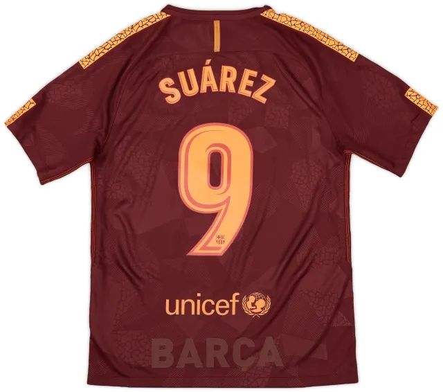 2017-18 Barcelona Third Shirt Suarez #9 - 9/10 - (M)