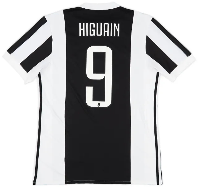 2017-18 Juventus Home Shirt Higuain #9 - 10/10 - (M)