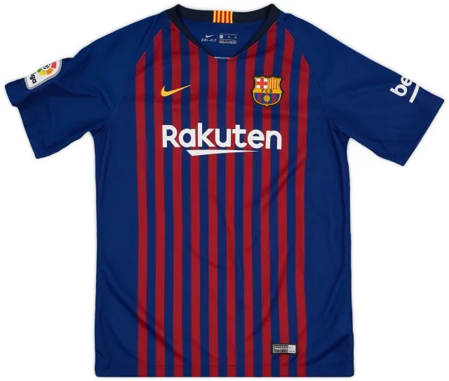 2017-18 Barcelona Home Shirt - 10/10 - (XL.Boys)