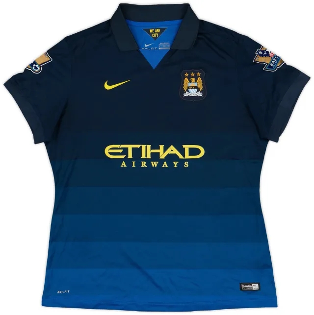 2014-15 Manchester City Away Shirt - 9/10 - (Women's XL)