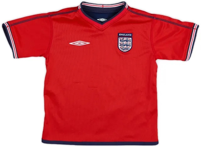 2002-04 England Away Shirt - 8/10 - (5-6 Years)