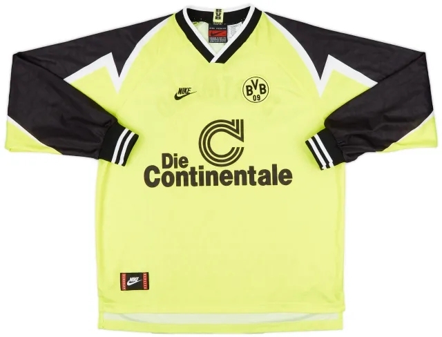 1995-96 Borussia Dortmund Home L/S Shirt - 10/10 - (XXL)