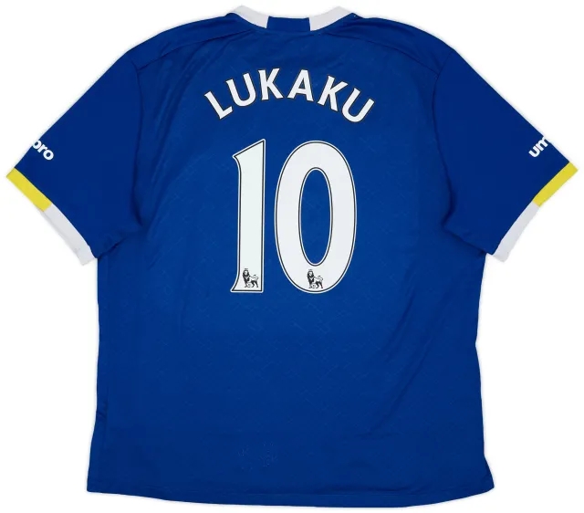 2016-17 Everton Home Shirt Lukaku #10 - 8/10 - (XXL)