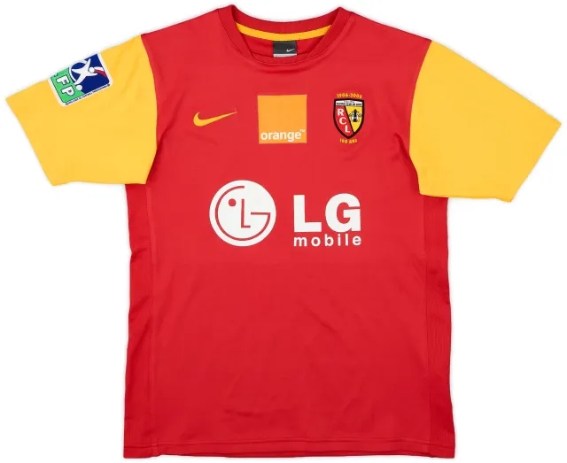 2006-07 Lens Centenary Signed Home Shirt - 8/10 - (XL.Boys)