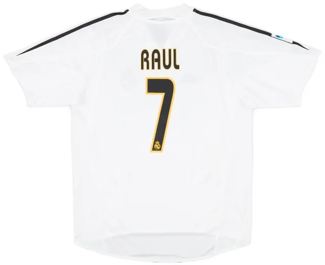 2004-05 Real Madrid Home Shirt Raul #7 (M)