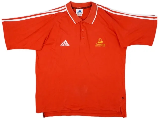 1998 adidas France 98 World Cup Polo Shirt - 8/10 - (L)