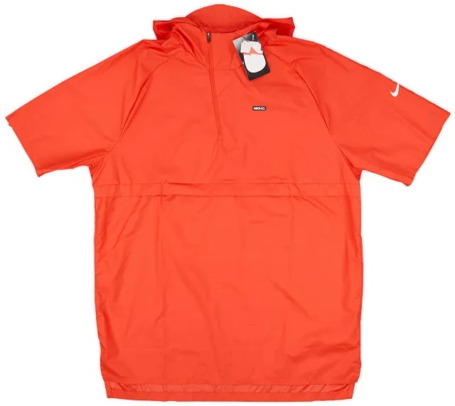 2018-19 Nike FC 1/4 Zip Hooded S/S Rain Jacket (L)