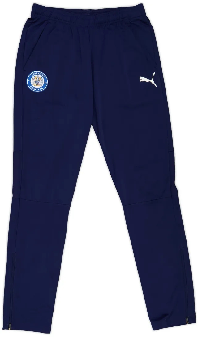 2018-19 Stockport County Puma Track Pants/Bottoms - 8/10 - (M)