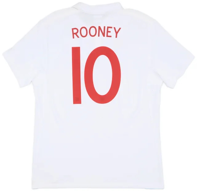 2009-10 England Home Shirt Rooney #10 (L)