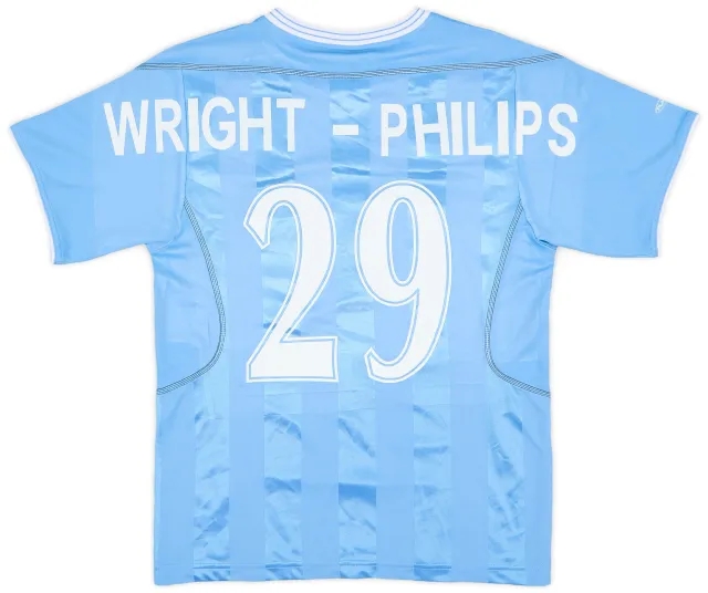 2003-04 Manchester City Home Shirt Wright-Philips #29 - 6/10 - (XL.Boys)