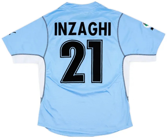 2001-02 Lazio Home Shirt Inzaghi #21 - 7/10 - (XL)