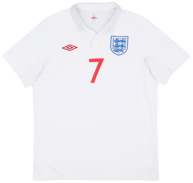 2009-10 England Home Shirt #7 - 6/10 - (M)