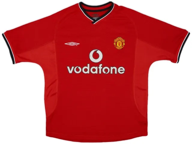 2000-02 Manchester United Home Shirt - 7/10 - (Y)
