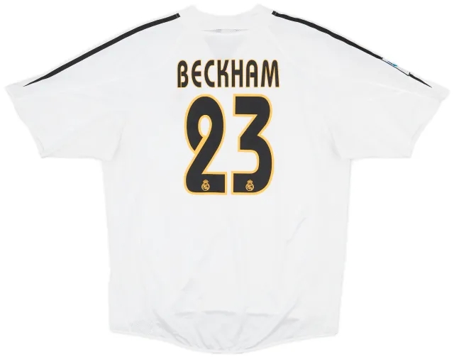 2004-05 Real Madrid Home Shirt Beckham #23 - 8/10 - (L)