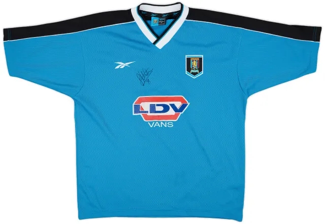 1998-99 Aston Villa Signed Away Shirt - 8/10 - (L)