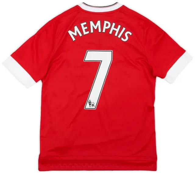 2015-16 Manchester United Home Shirt Memphis #7 - 5/10 - (L.Boys)