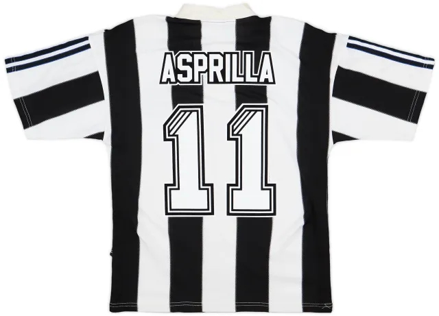 1995-97 Newcastle Home Shirt Asprilla #11 - 7/10 - (S)