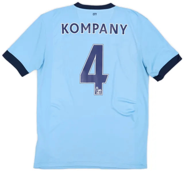 2014-15 Manchester City Home Shirt Kompany #4 - 6/10 - (M)