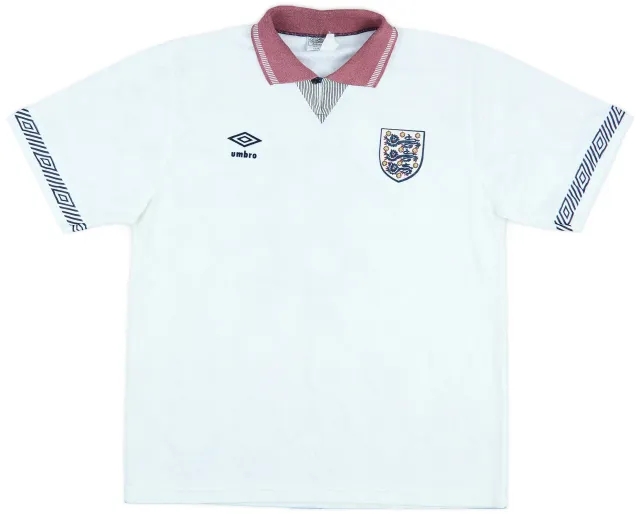 1990-92 England Home Shirt #6 - 4/10 - (L)