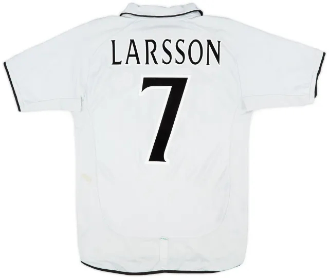 2001-02 Celtic Away Shirt Larsson #7 - 4/10 - (M)