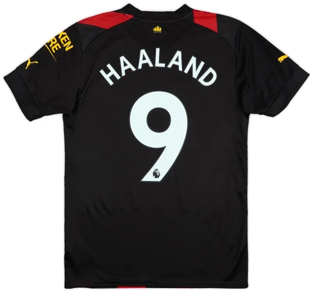 2022-23 Manchester City Away Shirt Haaland #9 - 10/10 - (S)