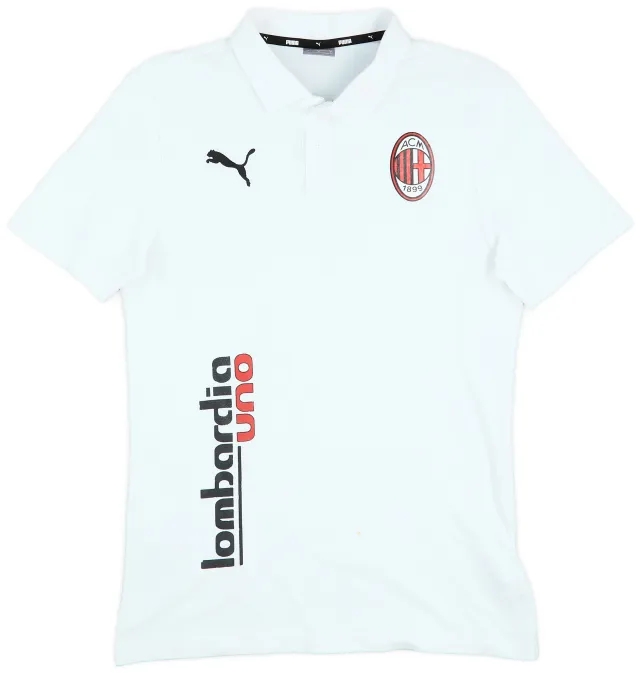 2021-22 AC Milan Puma Polo Shirt - 8/10 - (S)