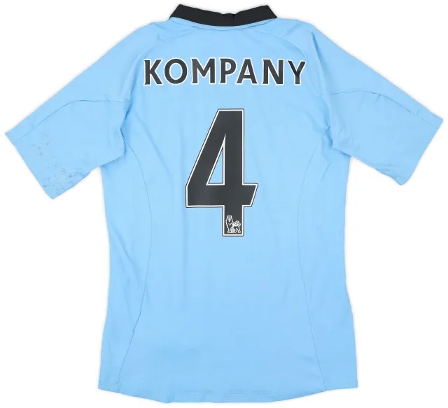 2012-13 Manchester City Home Shirt Kompany #4 - 7/10 - (XS)