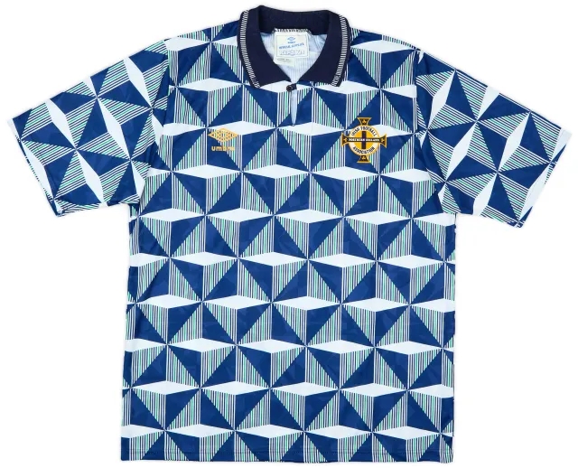 1990-92 Northern Ireland Away Shirt - 10/10 - (L)