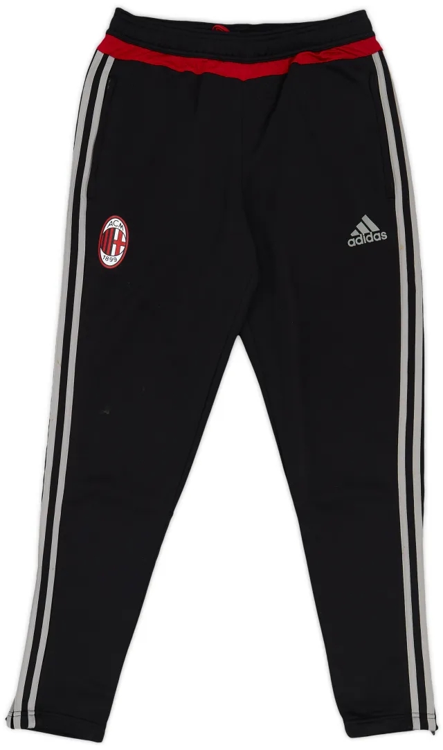 2015-16 AC Milan adidas Track Pants/Bottoms - 7/10 - (M)