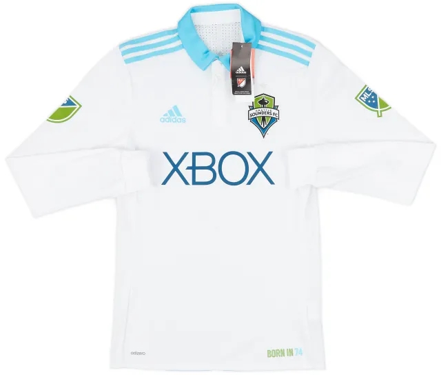 2017-18 Seattle Sounders Authentic Away L/S Shirt (S)