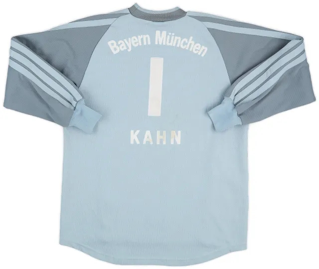 2001-02 Bayern Munich GK Shirt Kahn #1 - 8/10 - (Y)