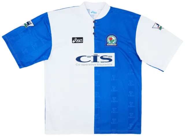 1996-97 Blackburn Match Issue Home Shirt #12