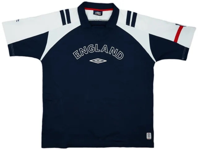 2002-03 England Umbro Polo Shirt - 7/10 - (XXL)
