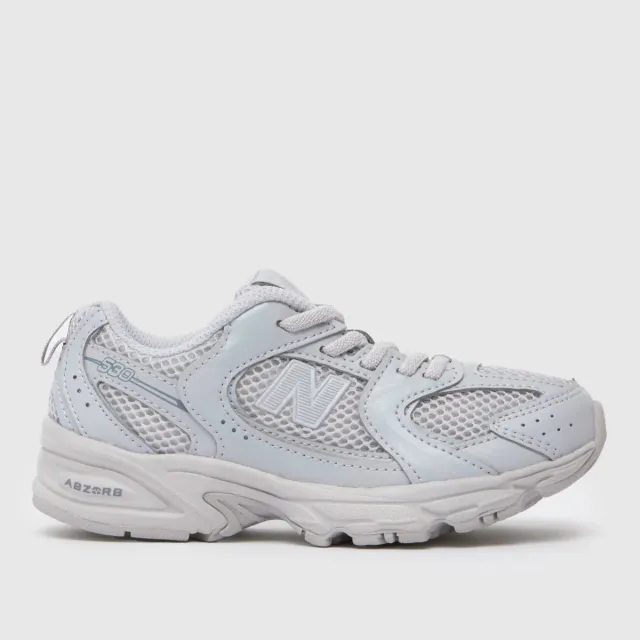 New Balance Kids' 530 BUNGEE in Grey Synthetic