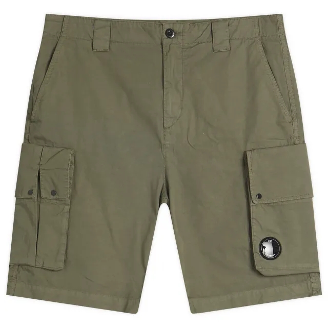 C.P. Company Men's Multi Pocket Cargo Shorts Thyme