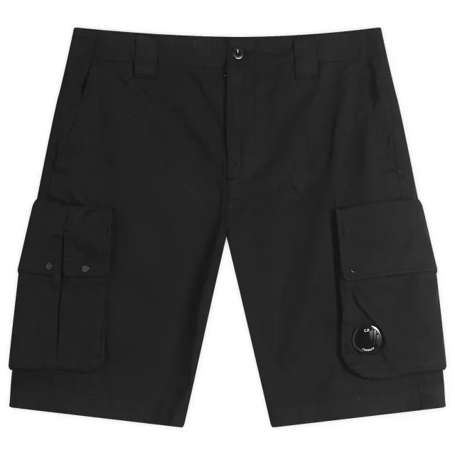 C.P. Company Men's Multi Pocket Cargo Shorts Black
