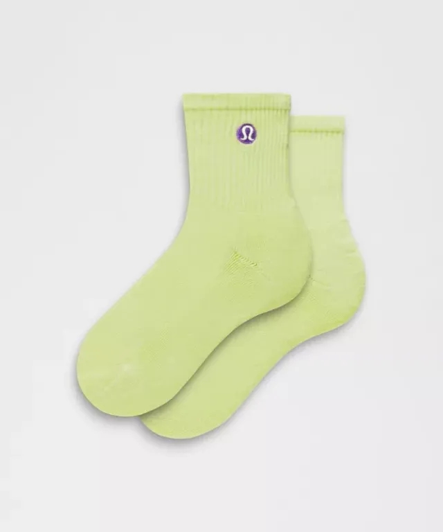 lululemon – Men's Unisex Daily Essential Quarter Socks – Color Green – Size L