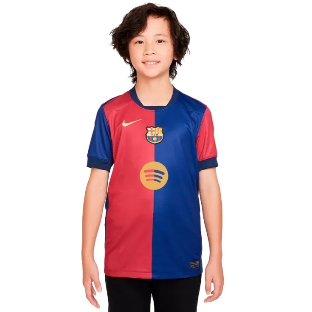 Nike Barcelona Home KIDS Shirt 2024-2025 (New Sponsor incl. Ambilight)