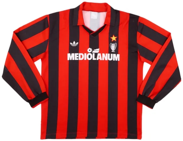 1990-91 AC Milan Home Shirt - 8/10 - (L)