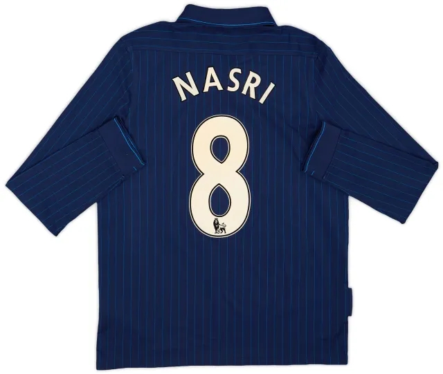 2009-10 Arsenal Away L/S Shirt Nasri #8 - 9/10 - (M)